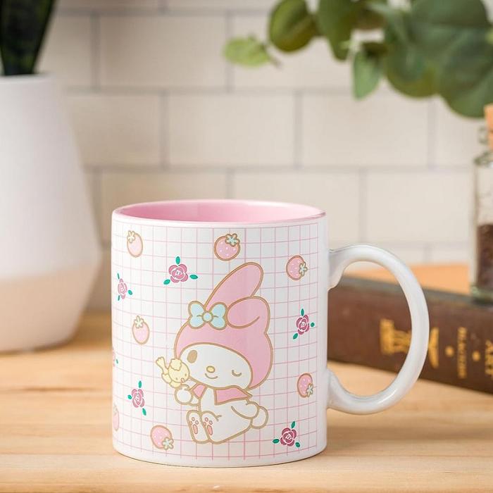 Hello Kitty My Melody All-Over Print Ceramic Mug (Sweet Things) Różowe | PL_HK93674