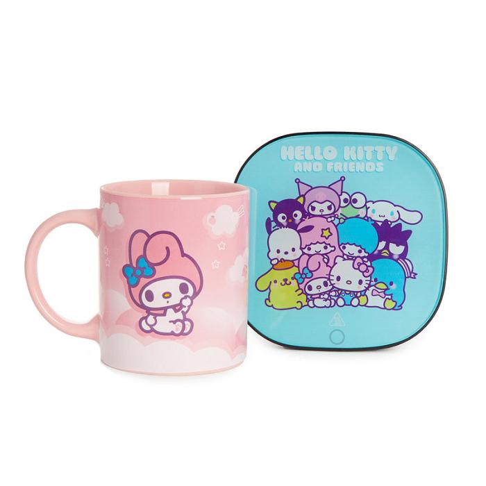 Hello Kitty My Melody Coffee Mug Warmer Set Różowe | PL_HK15616