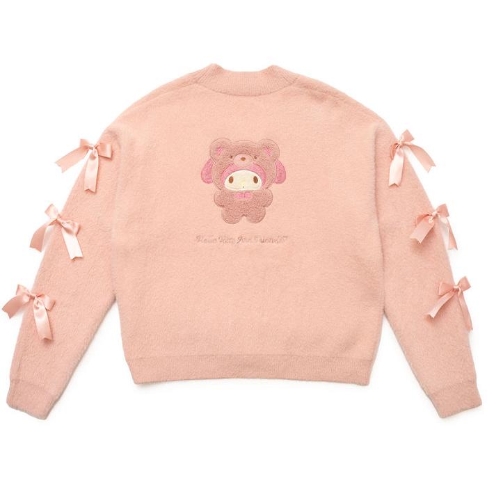 Hello Kitty My Melody Cozy Kuma JapanLA Cardigan Różowe | PL_HK86015