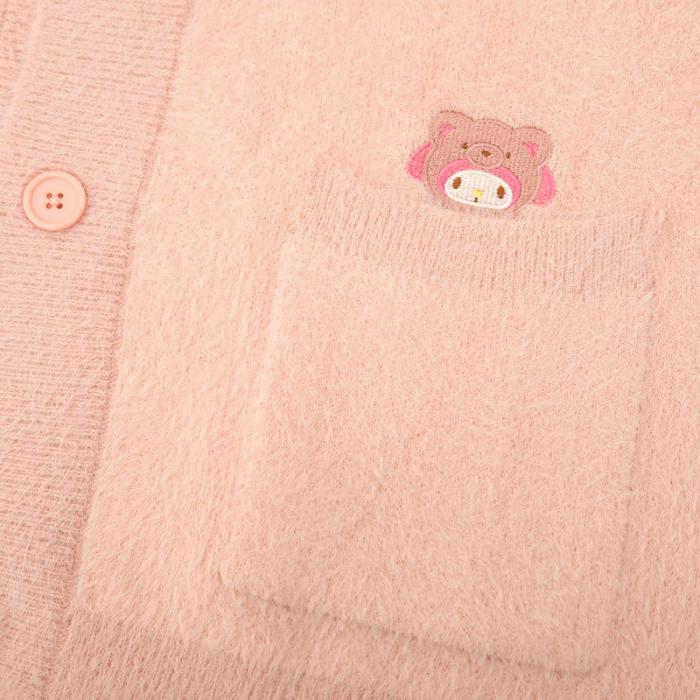 Hello Kitty My Melody Cozy Kuma JapanLA Cardigan Różowe | PL_HK86015