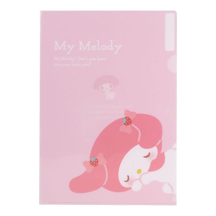 Hello Kitty My Melody Expressions 3-pc Clear File Folder Set Różowe | PL_HK41760