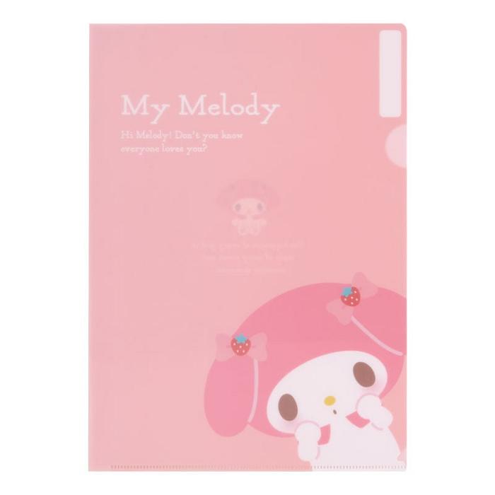 Hello Kitty My Melody Expressions 3-pc Clear File Folder Set Różowe | PL_HK41760