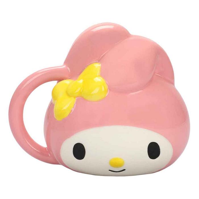 Hello Kitty My Melody Face Sculpted Mug Różowe | PL_HK67415