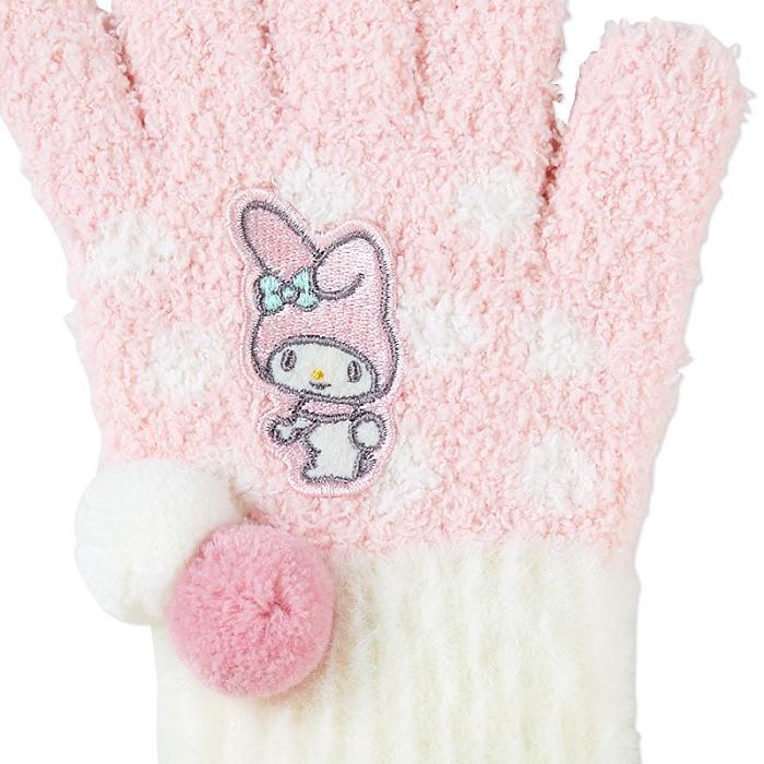 Hello Kitty My Melody Kids Cozy Gloves Różowe Białe | PL_HK42374