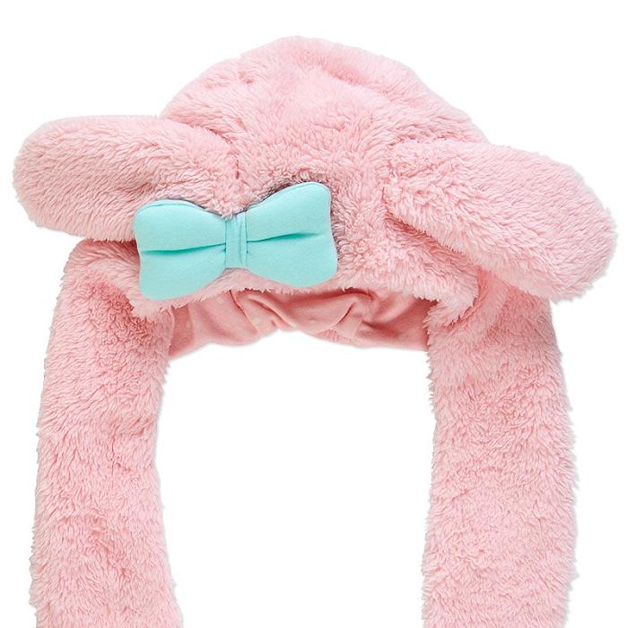 Hello Kitty My Melody Kids Hooded Wrap Scarf Różowe | PL_HK70442