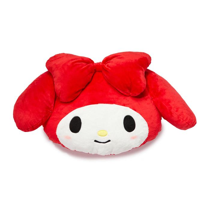 Hello Kitty My Melody Oversized Face Plush (Just Lounging Series) Czerwone | PL_HK30354