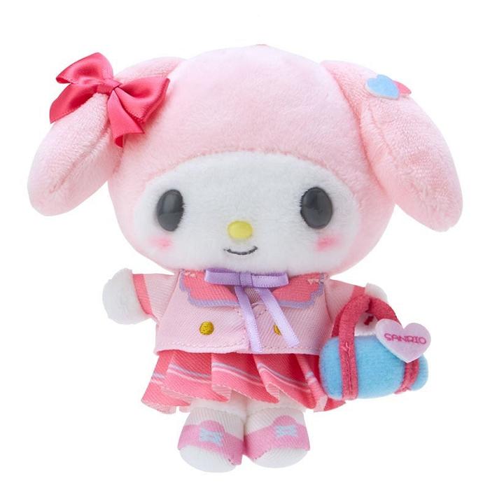 Hello Kitty My Melody Plush Mascot Keychain (Sanrio Academy Series) Różowe | PL_HK70519