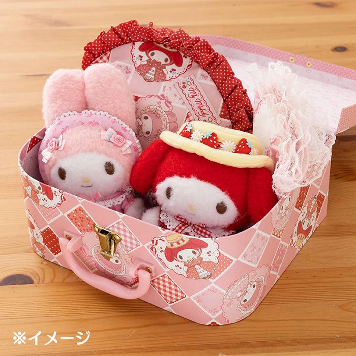 Hello Kitty My Melody Red Akamelo Storage Suitcase Różowe | PL_HK48820