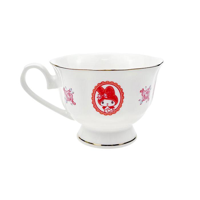 Hello Kitty My Melody Tea Cup and Saucer Set (Classic Corduroy Series) Białe | PL_HK71954