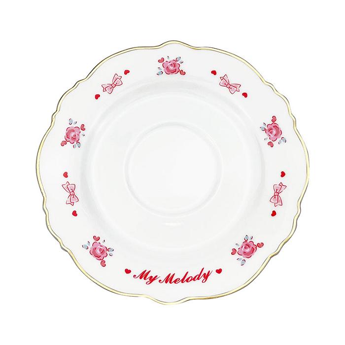 Hello Kitty My Melody Tea Cup and Saucer Set (Classic Corduroy Series) Białe | PL_HK71954