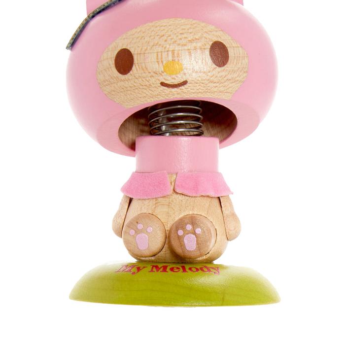 Hello Kitty My Melody Wooden Bobblehead Różowe | PL_HK90270