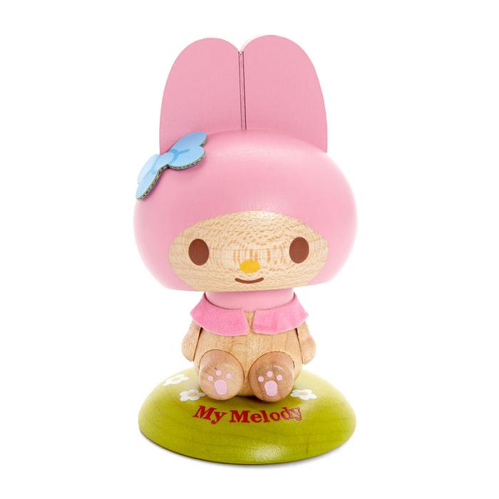 Hello Kitty My Melody Wooden Bobblehead Różowe | PL_HK90270