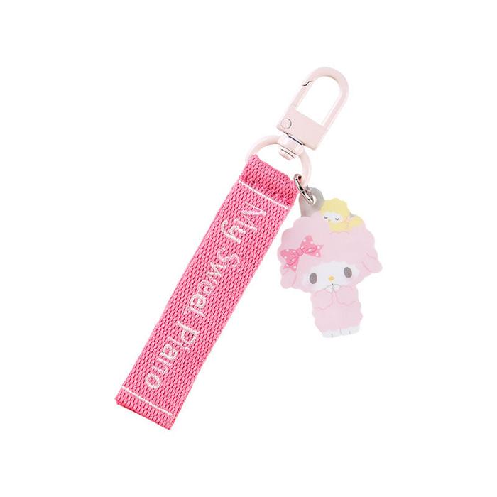 Hello Kitty My Sweet Piano Logo Keychain (Sanrio Character Award Series) Różowe | PL_HK24134