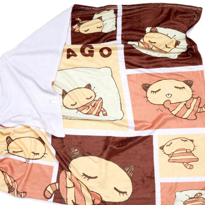 Hello Kitty Nyago Lazy Day Throw Blanket Kolorowe | PL_HK26949