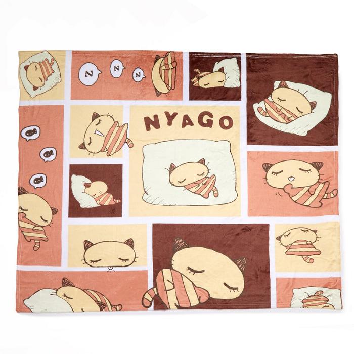 Hello Kitty Nyago Lazy Day Throw Blanket Kolorowe | PL_HK26949