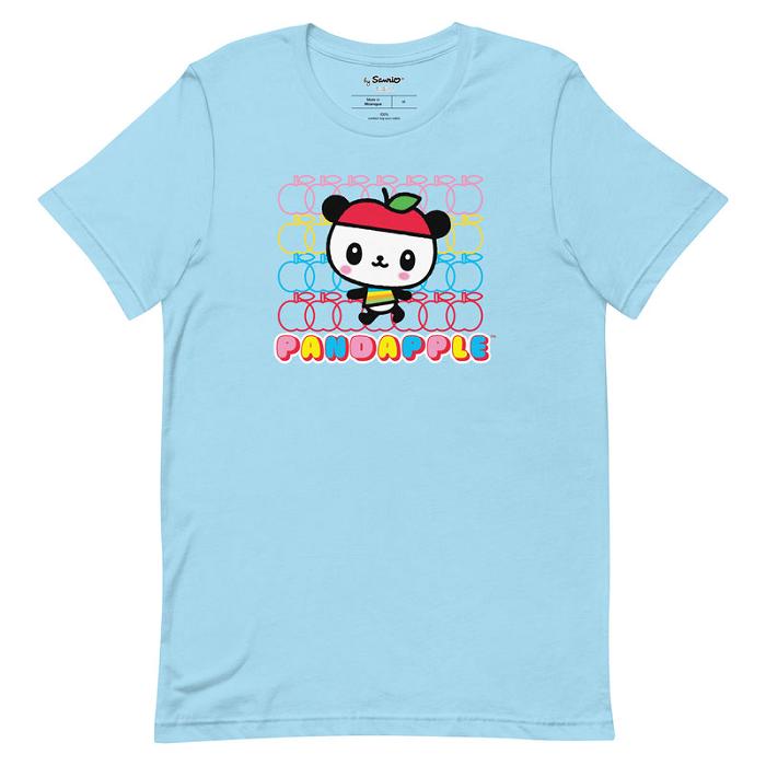 Hello Kitty Pandapple Apple Fever Tee Czarne Białe Niebieskie Zielone | PL_HK65307