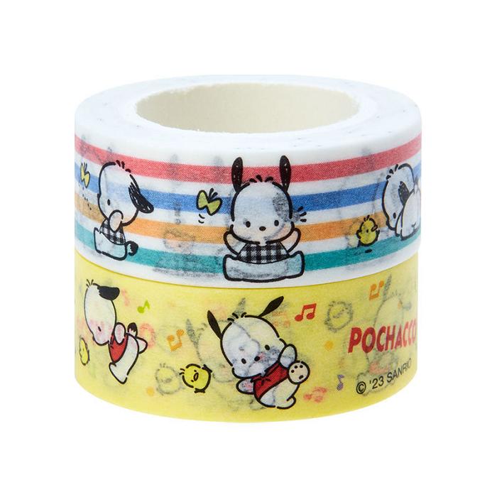 Hello Kitty Pochacco 2-Piece Washi Tape Set Żółte | PL_HK76555