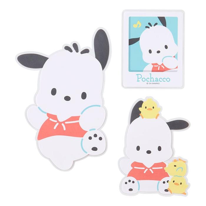 Hello Kitty Pochacco 3-pc Dress Your Tech Sticker Set Niebieskie | PL_HK66084