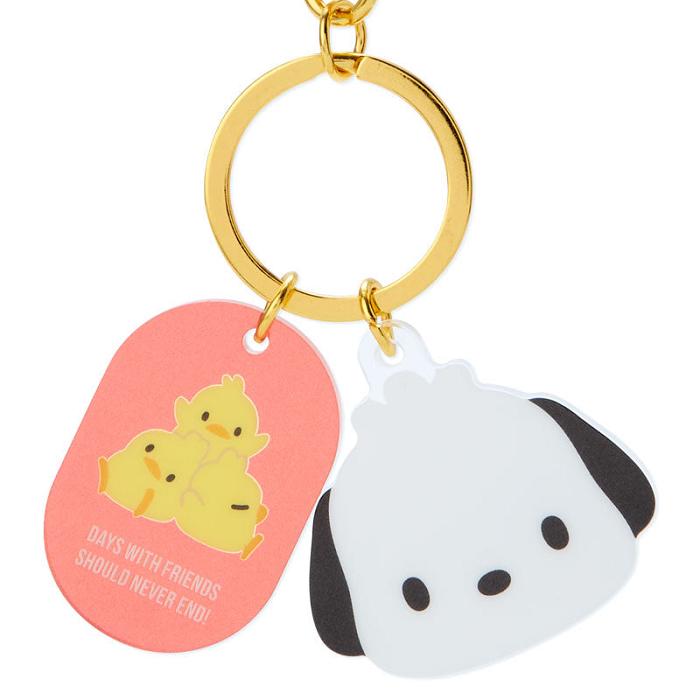 Hello Kitty Pochacco Besties Keychain Białe Różowe | PL_HK57613