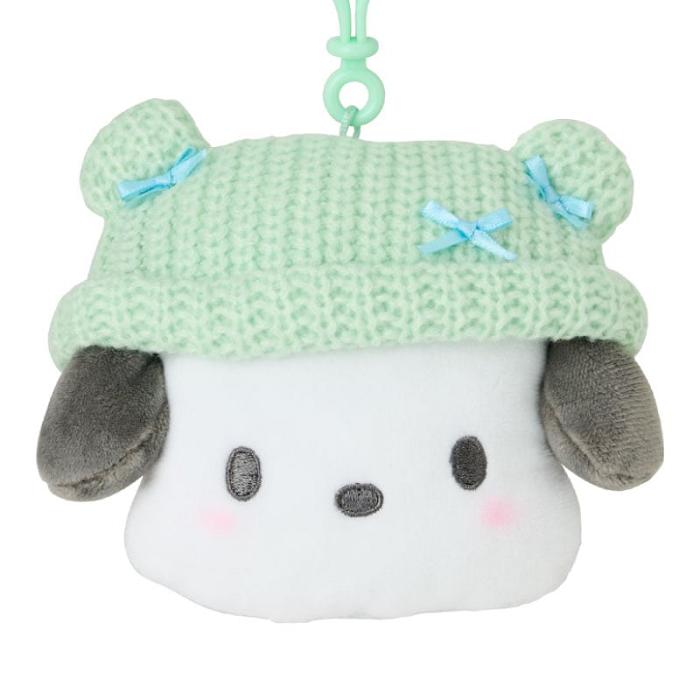 Hello Kitty Pochacco Cozy Cap Mascot Clip Pouch Zielone Białe | PL_HK32732