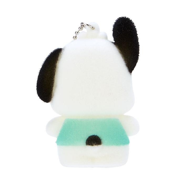 Hello Kitty Pochacco Flocked Keychain Mascot Białe Zielone | PL_HK54668