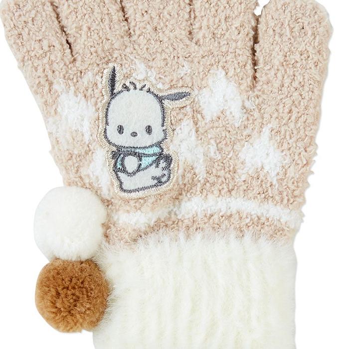 Hello Kitty Pochacco Kids Cozy Gloves Brązowe Białe | PL_HK67052