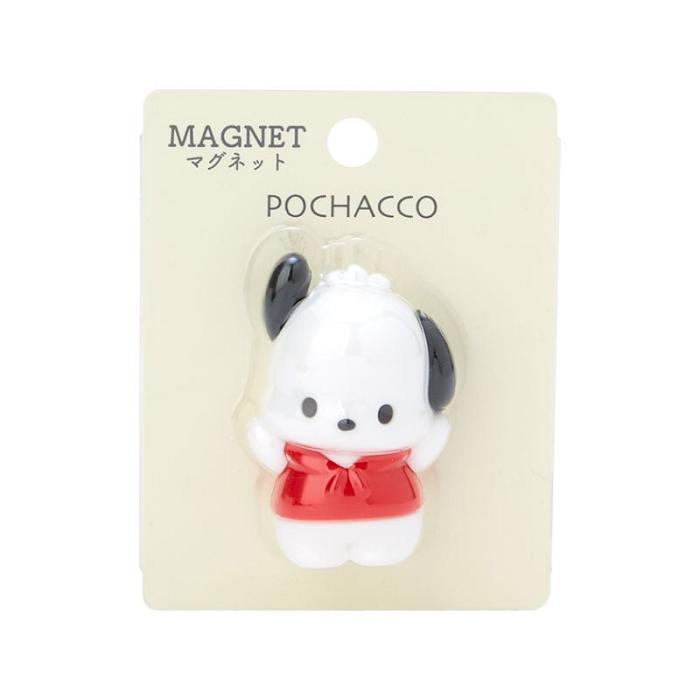 Hello Kitty Pochacco Mini Mascot Magnet Białe | PL_HK79634