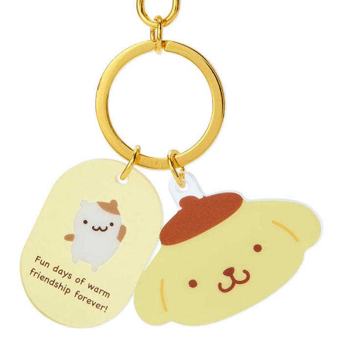 Hello Kitty Pompompurin Besties Keychain Żółte | PL_HK60946