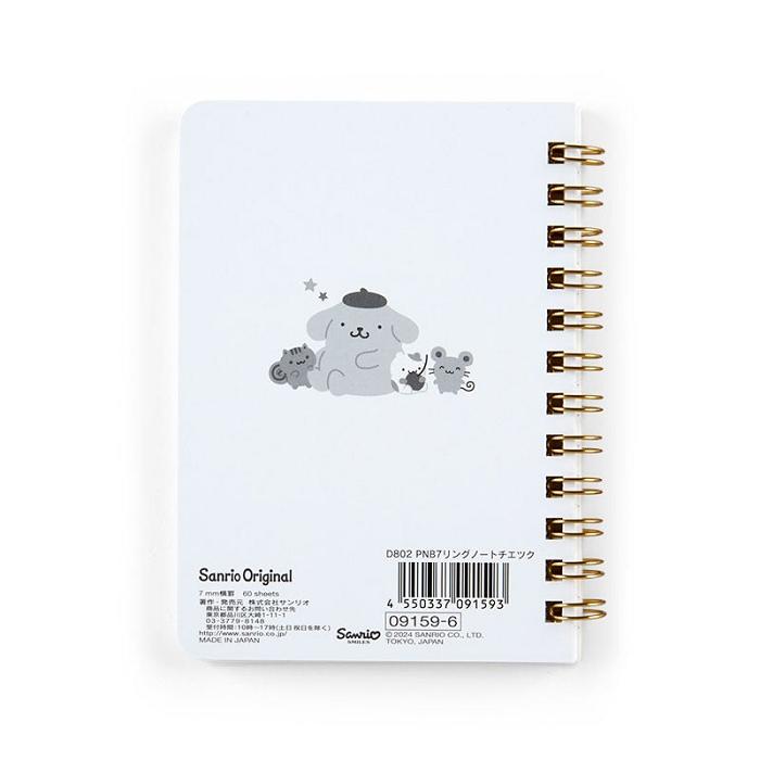 Hello Kitty Pompompurin Compact Ruled Notebook Żółte | PL_HK82594