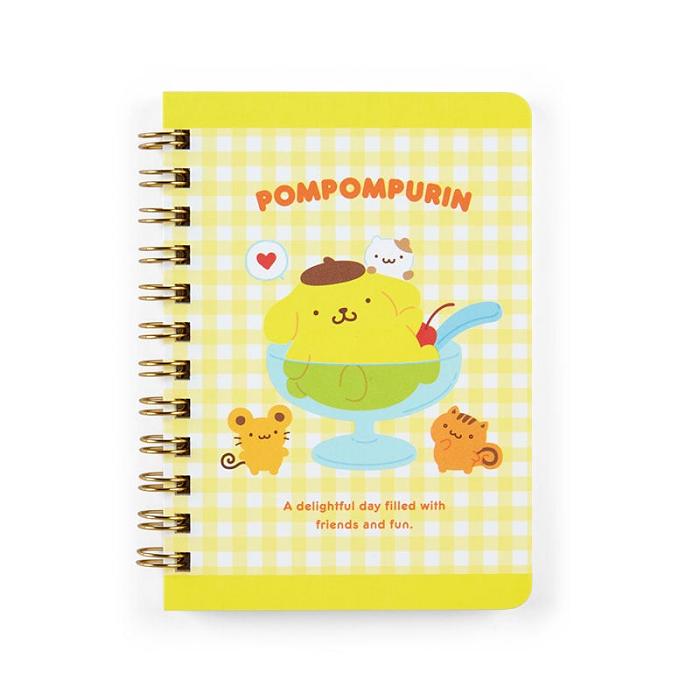 Hello Kitty Pompompurin Compact Ruled Notebook Żółte | PL_HK82594