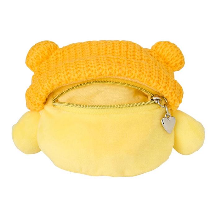 Hello Kitty Pompompurin Cozy Cap Mascot Clip Pouch Żółte | PL_HK11721