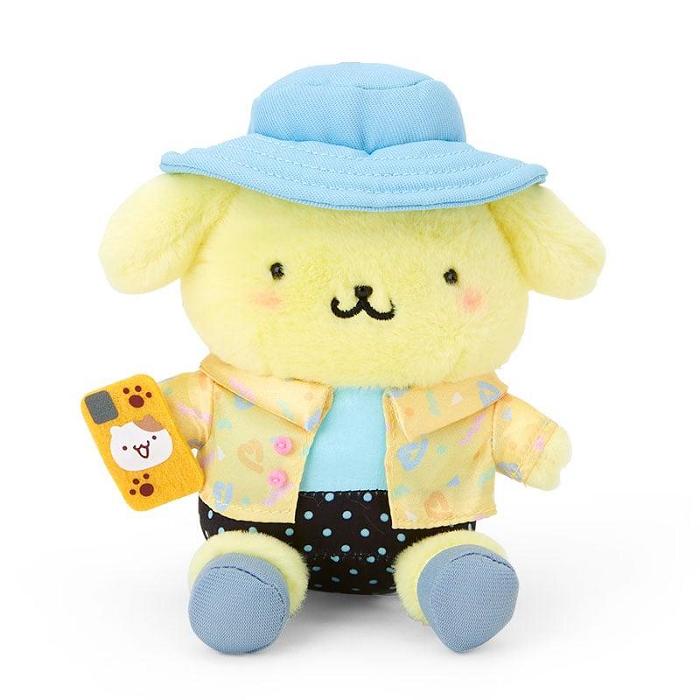 Hello Kitty Pompompurin Plush Mascot Keychain (Day at the Funfair Series) Żółte | PL_HK67210