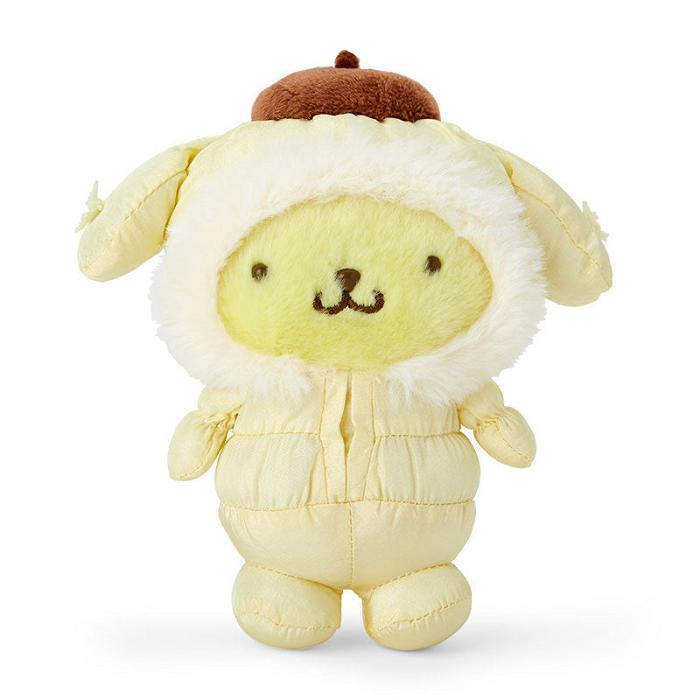 Hello Kitty Pompompurin Plush Mascot Keychain (Winter Snowsuit Series) Żółte | PL_HK95331