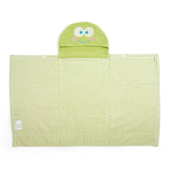 Hello Kitty Sanrio Baby Keroppi Hooded Bath Wrap Zielone | PL_HK69646