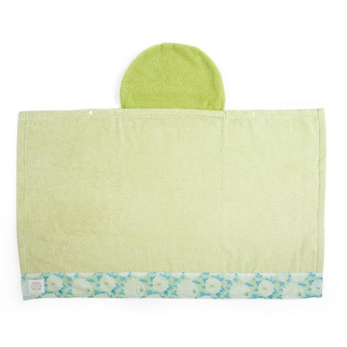 Hello Kitty Sanrio Baby Keroppi Hooded Bath Wrap Zielone | PL_HK69646