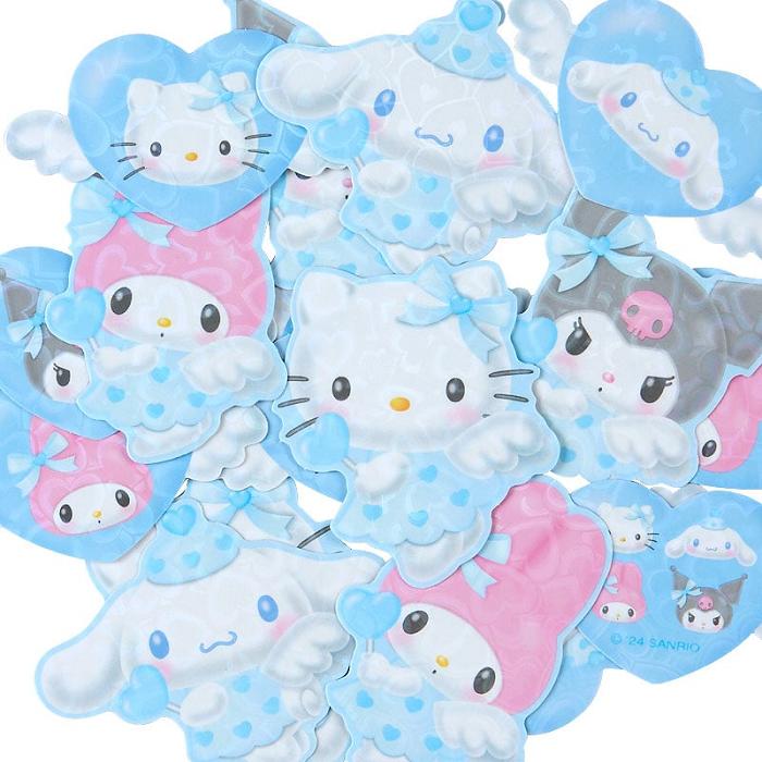 Hello Kitty Sanrio Characters 17-pc Sticker Pack (Dreaming Angel Series Pt 2) Niebieskie | PL_HK60878