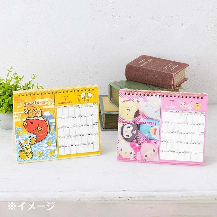 Hello Kitty Sanrio Characters 2025 Postcard Desk Calendar Różowe | PL_HK95892