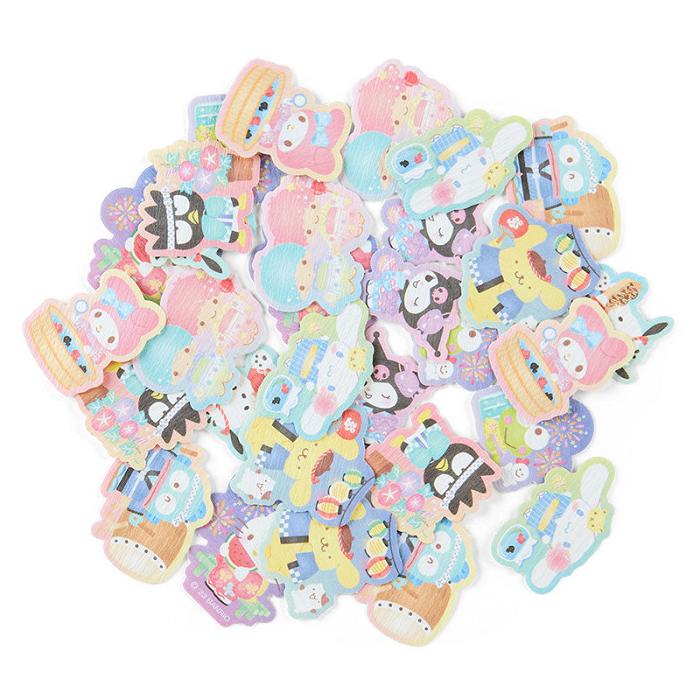 Hello Kitty Sanrio Characters 30-Piece Summer Lantern Mini Sticker Pack Kolorowe | PL_HK96872