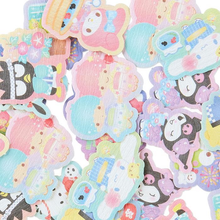 Hello Kitty Sanrio Characters 30-Piece Summer Lantern Mini Sticker Pack Kolorowe | PL_HK96872