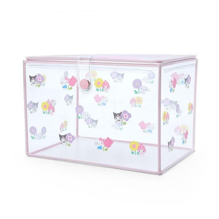 Hello Kitty Sanrio Characters Clear Storage Case (Pastel Check Series) Różowe | PL_HK35617