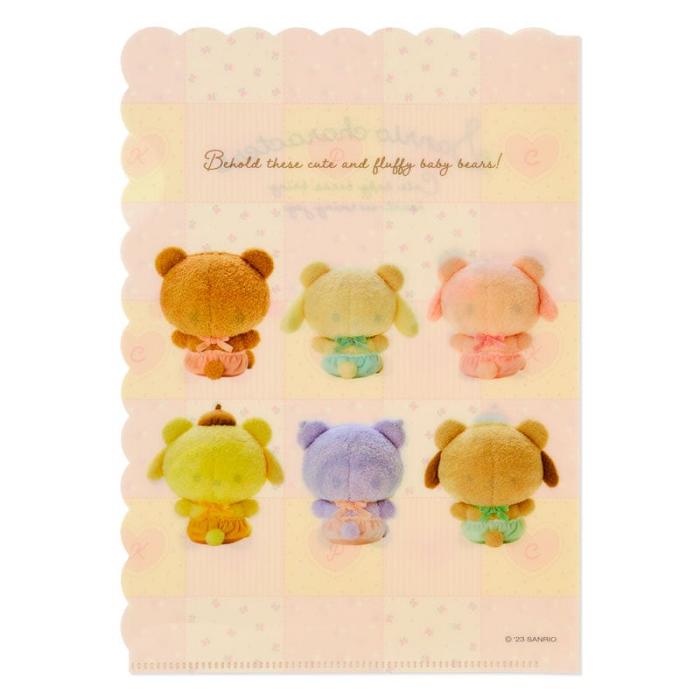 Hello Kitty Sanrio Characters File Folder Set (Baby Bear Series) Żółte | PL_HK41299