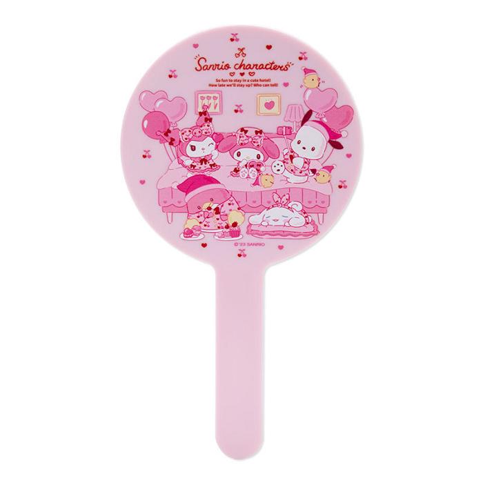 Hello Kitty Sanrio Characters Hand Mirror (Staycation Series) Różowe | PL_HK86684