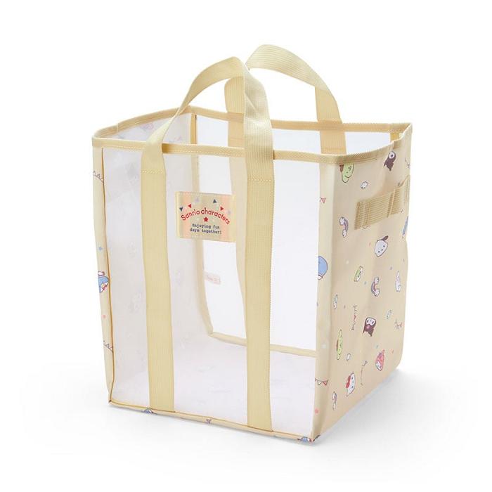 Hello Kitty Sanrio Characters Mesh Storage Tote (Medium) Żółte | PL_HK32909