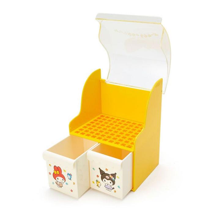 Hello Kitty Sanrio Characters Mini Yellow Storage Chest (Retro Room Series) Żółte | PL_HK82420