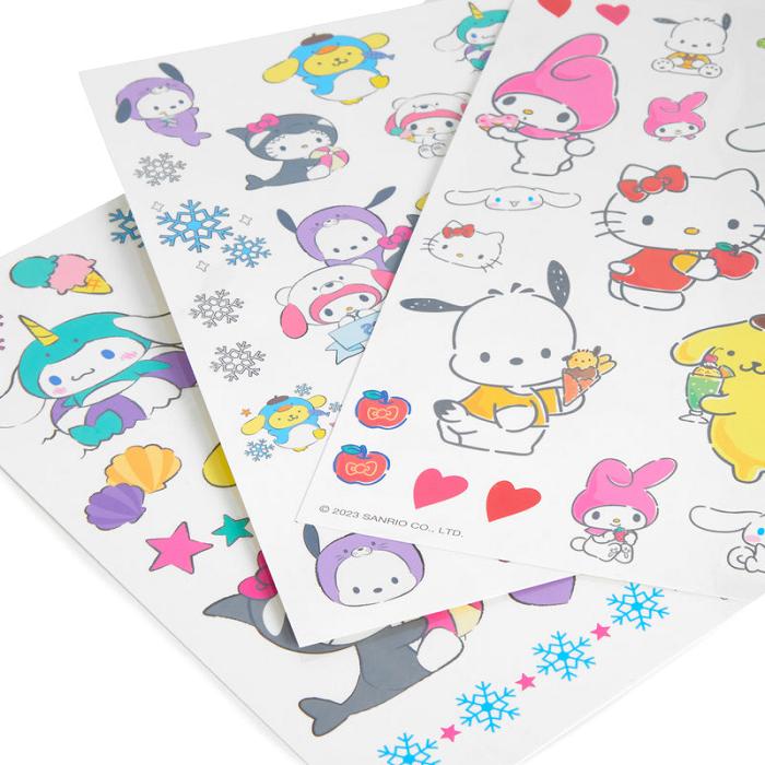 Hello Kitty Sanrio Characters Tattoo Stickers (Ice Island Series) Niebieskie | PL_HK90490