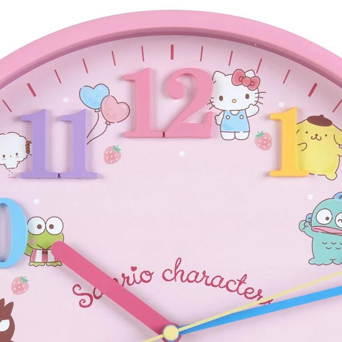 Hello Kitty Sanrio Characters Wall Clock Różowe | PL_HK83371