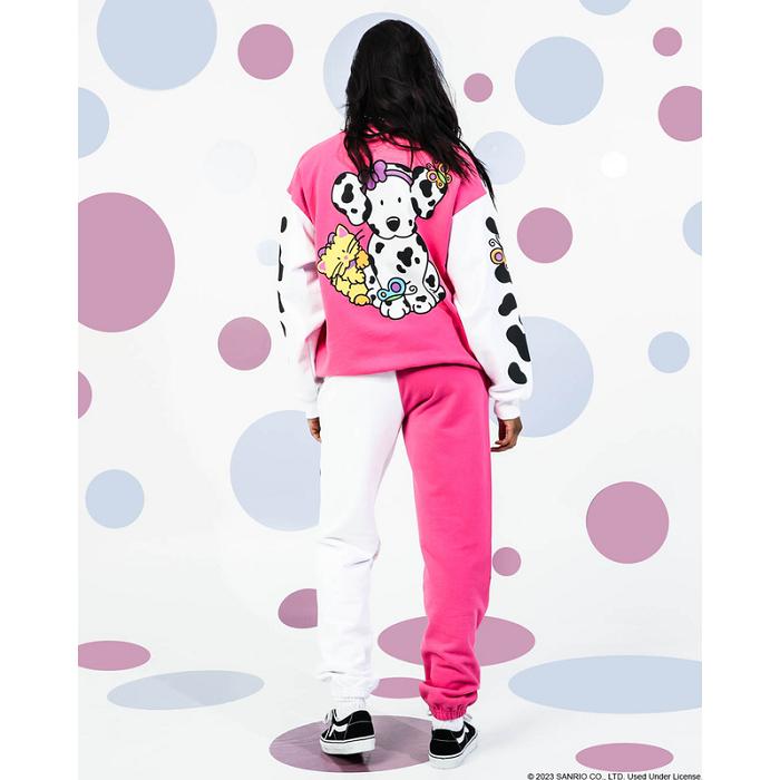 Hello Kitty Spottie Dottie x Dumbgood Puff Print Sweatpants Różowe Białe | PL_HK61548